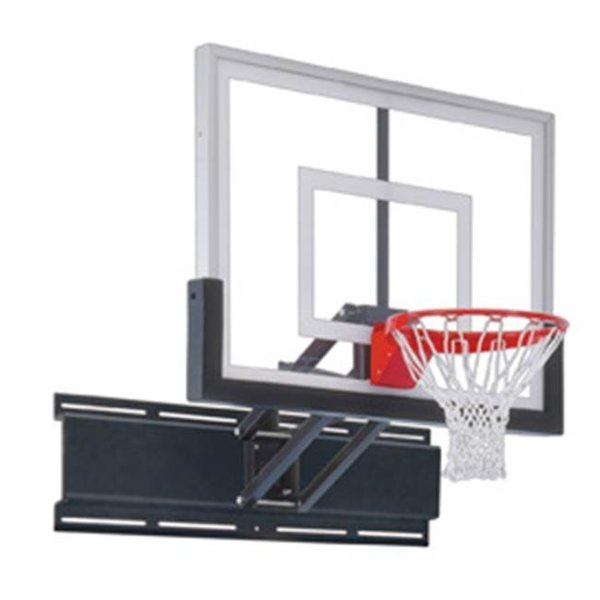 First Team First Team UniChamp II Steel-Acrylic Adjustable Wall Mounted Basketball System; Black UniChamp II-BK